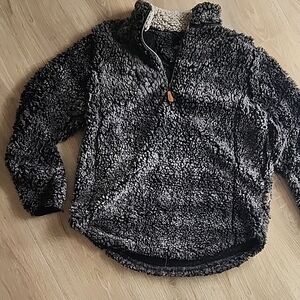 Women's Black Sherpa Fleece Jacket